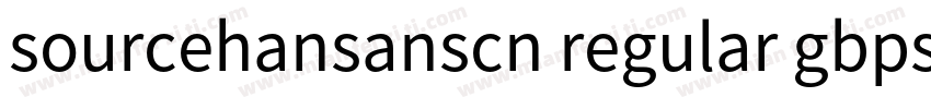 sourcehansanscn regular gbps字体转换